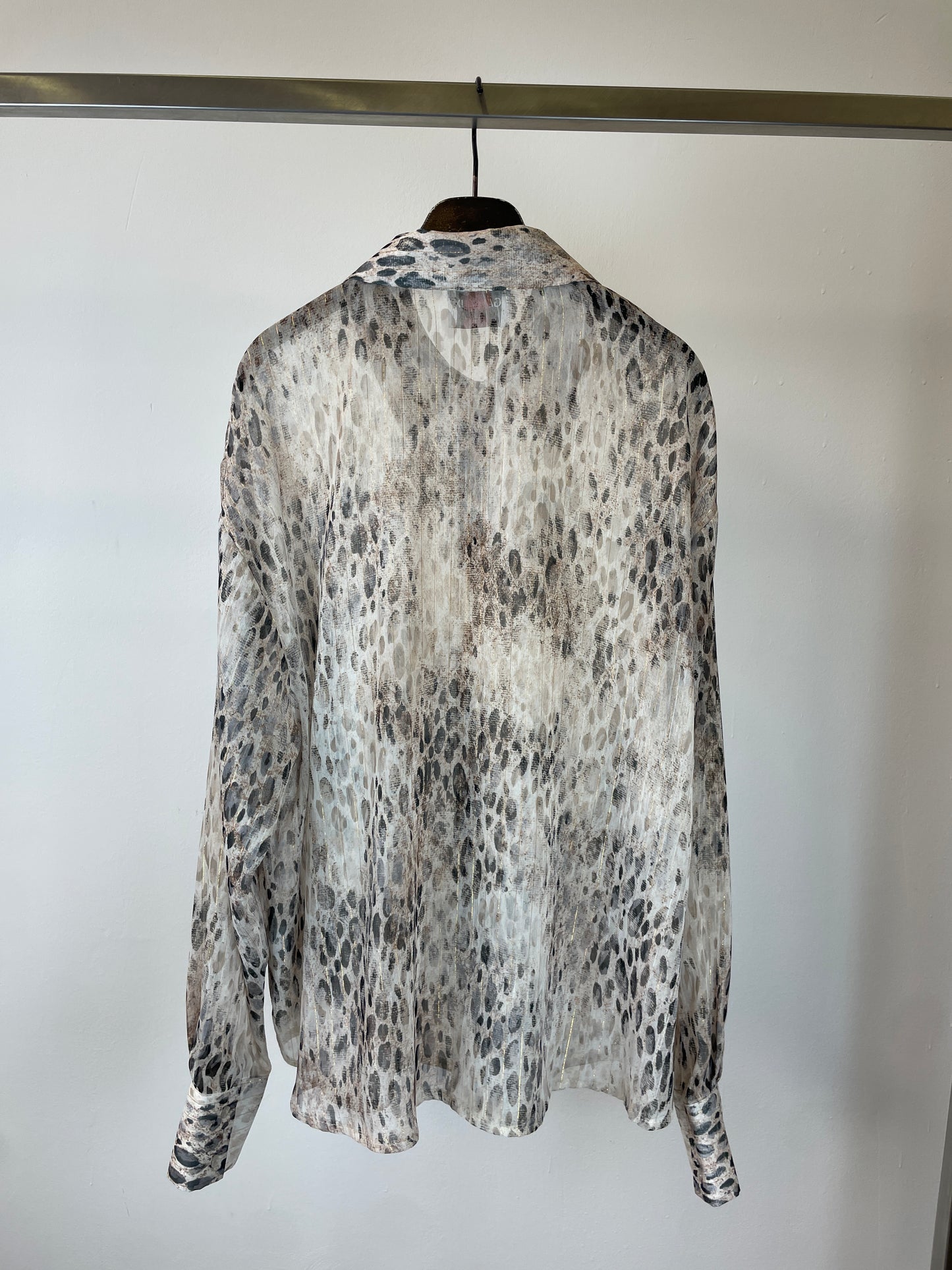 CAMICIA MACULATA SEMITRASPARENTE
