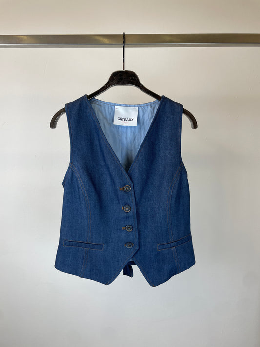 GILET CON CUCITURE DETTAGLIO