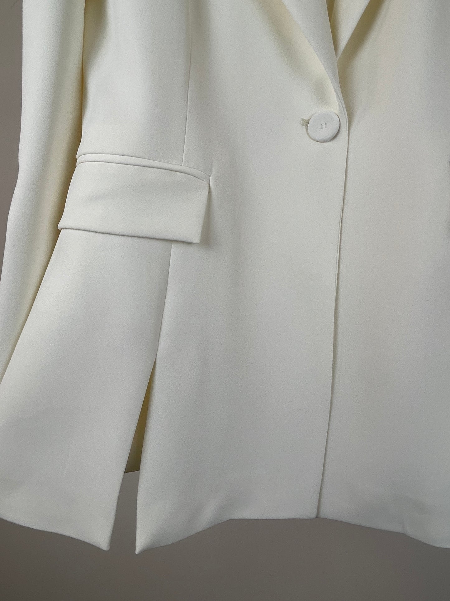 BLAZER MONOPETTO IN TESSUTO FLUIDO