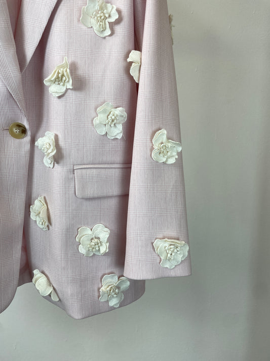 BLAZER CON FIORI APPLICATI