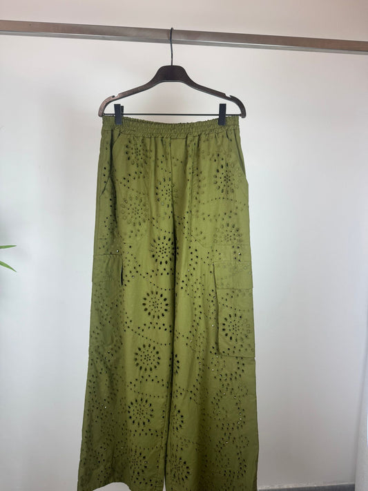 PANTALONE CARGO IN SANGALLO