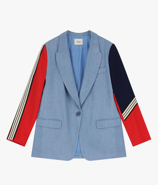BLAZER CON MANICHE A CONTRASTO