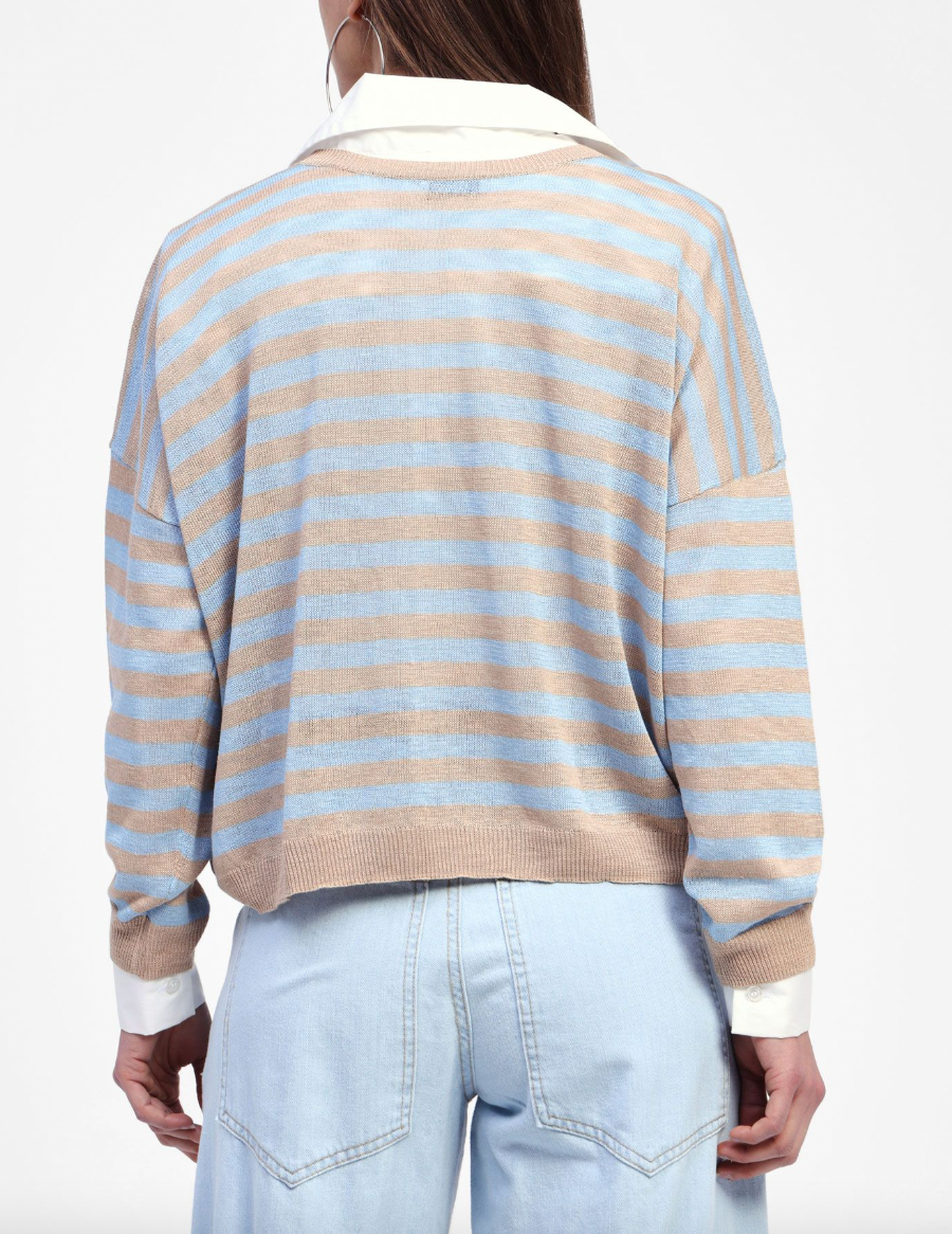 MAGLIA A RIGHE MANICHE LUNGHE